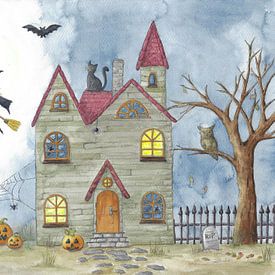 Halloween in het horrorhuis van Sandra Steinke