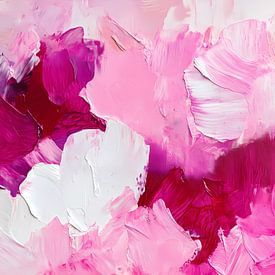 Rosa abstrakte Pinselstriche von IamHome Studio