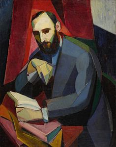 Ángel Zárraga - Der Vorleser Juan Ramón Jiménez (1917