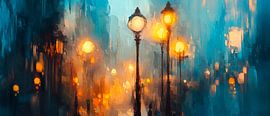 Light shows at dusk by Poster Art Shop