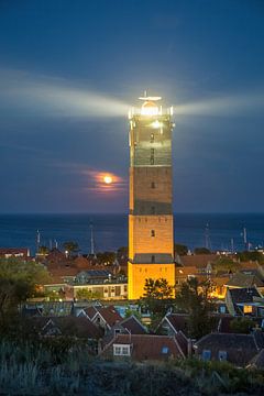 Brandaris-Leuchtturm bei Nacht