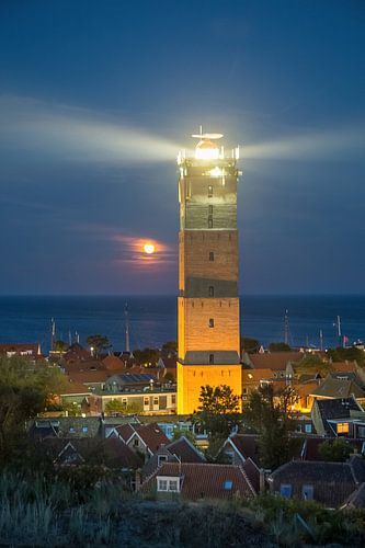 Brandaris-Leuchtturm bei Nacht von Contrast inBeeld