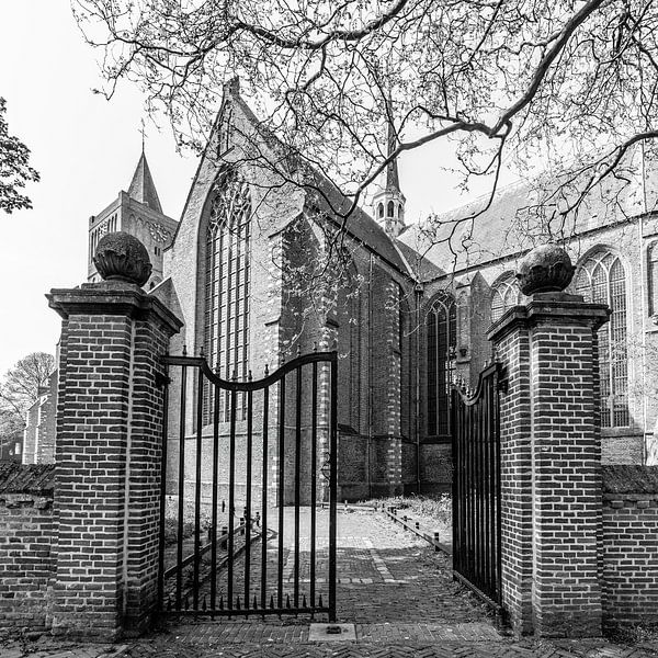 Old Jeroen Church, black and white by Yanuschka | Fotografie Noordwijk