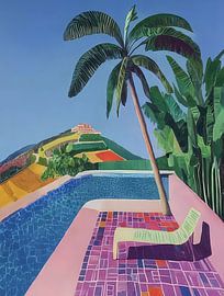 Pool und Palmen von emmy kutch