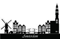 zeichnung der skyline von amsterdam von ChrisWillemsen Miniaturansicht