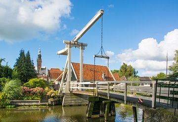 Dutch Old bridge in Monickendam in color