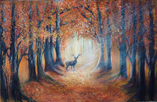 une rencontre dans les teintes dorées de l'automne...