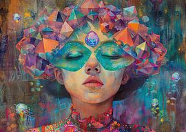 Dream Face | Ethereal Visionscape by Abstract Painting