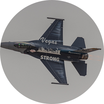 USAF F-16 met titel "Vegas STRONG" op de romp. van Jaap van den Berg