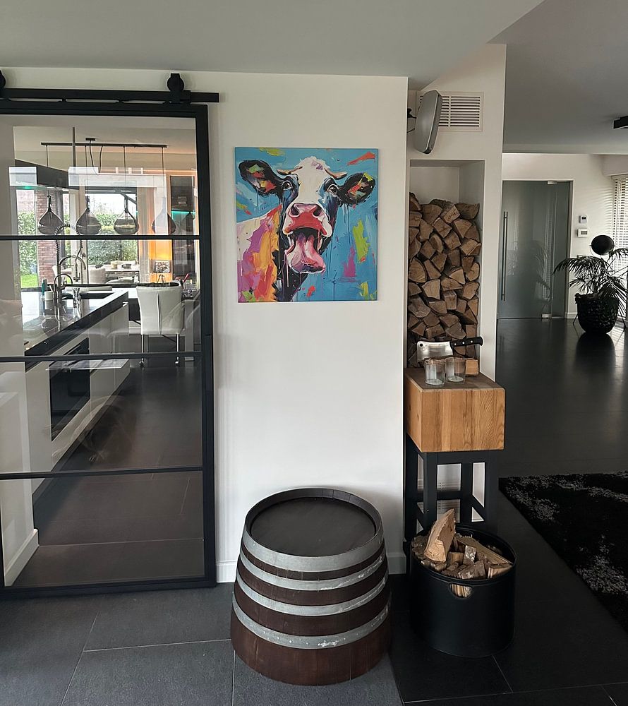 Porträt einer Kuh  von Bert Nijholt 