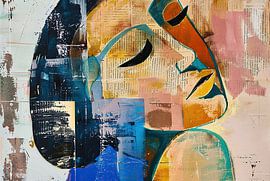 Abstrakte Frau von Blickfänger Gemälde