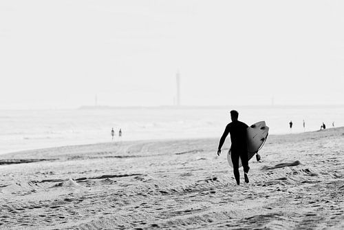 Surfer in Oostende