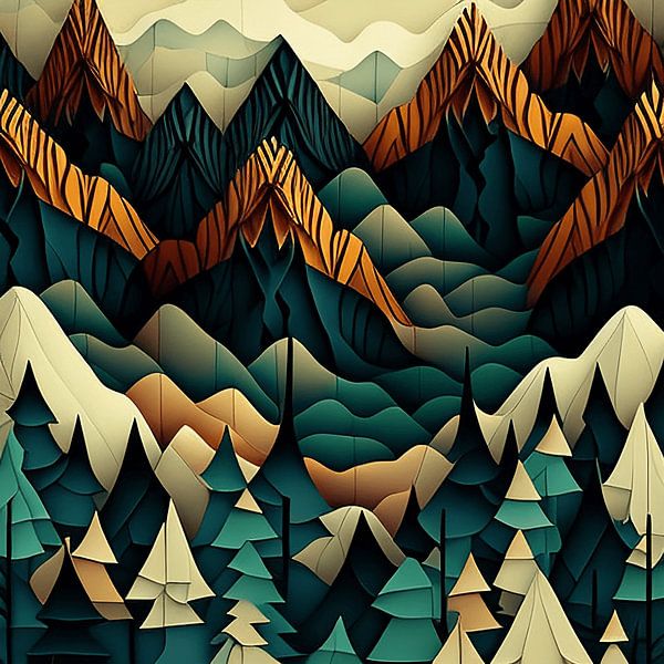 Geometrische Wildnis von Vythryd Arts