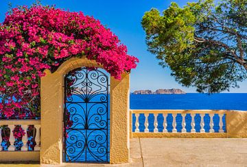 Belle vue sur la mer à la côte de l'île de Majorque, Espagne Mer Méditerranée