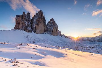 Winterlicht op de drie toppen van Daniela Beyer