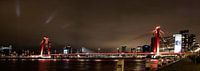 Willemsbrug Rotterdam by night. van Danny Verhalle thumbnail