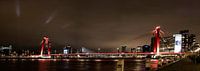 Willemsbrug Rotterdam by night.