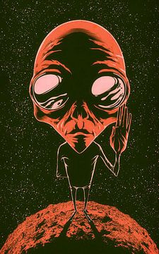 Hallo i'm Alien by Nurwakhid Muhamad
