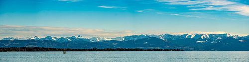 Panorama Bodensee Schweizer Alpen