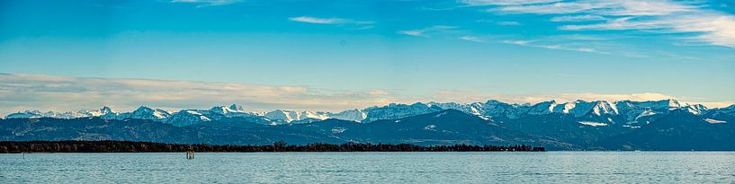 Panorama Lake Constance Swiss Alps by Dieter Walther