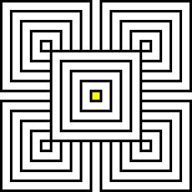 Overlapp | 2x2 | N=05 | L=1:3 | V=01 | Color=Yellow von Gerhard Haberern