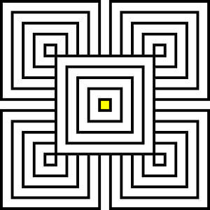 Overlapp | 2x2 | N=05 | L=1:3 | V=01 | Color=Yellow