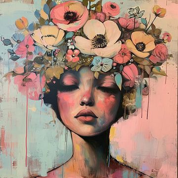 Flower lady by Bianca ter Riet