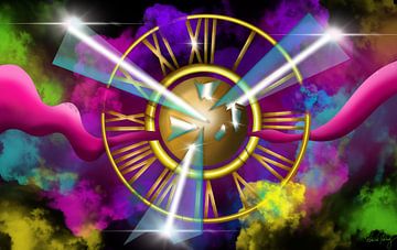 Airbrush picture - The journey through time - At the end of time