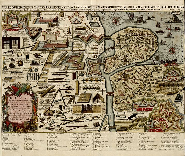 Festungen und Krieg der niederländischen Armee im Jahre 1703 von Atelier Liesjes