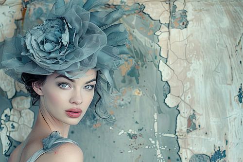 digitaal portret van fictieve vrouw