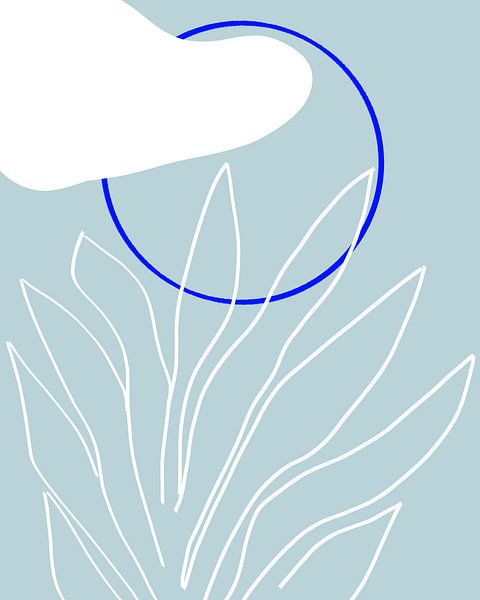 Sky blue summer day by Mad Dog Art