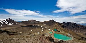 Tongariro Alpine Crossing & Emerald Lakes - Panorama, Neuseeland