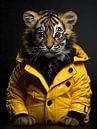Tiger with mackintosh by PixelPrestige thumbnail