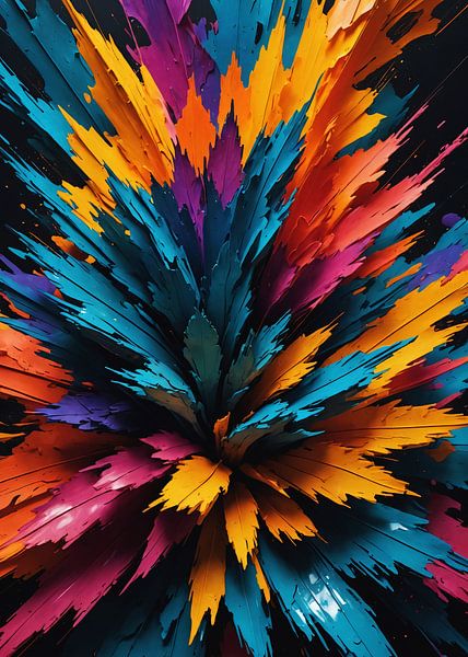 Abstract burst of colour by Vabemo