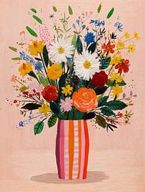 Bunte Blumenvase von IamHome Studio
