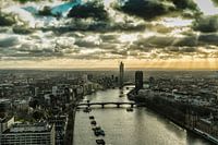 De rivier de Theems vanuit de lucht