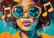 Schilderij Muziek van Kunst Kriebels thumbnail