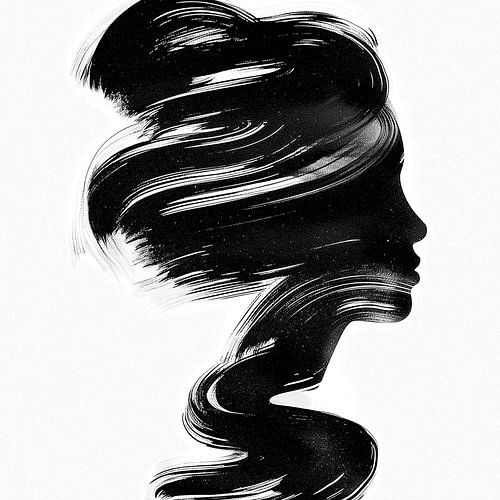 Profil in Contrast: Der Tanz der Pinselstriche