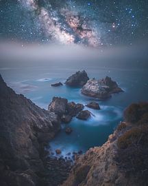 Glittering night sky