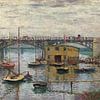 Brug bij Argenteuil op een grijze dag, Claude Monet van Liszt Collection