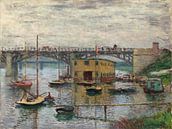 Brücke von Argenteuil an einem grauen Tag, Claude Monet von Liszt Collection Miniaturansicht