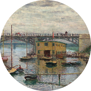 Brug bij Argenteuil op een grijze dag, Claude Monet