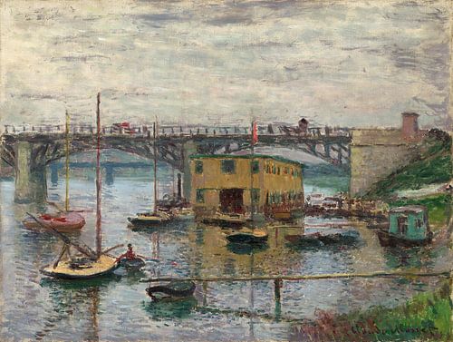 Pont d'Argenteuil par temps gris, Claude Monet