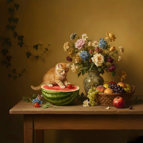 Kleine avonturen op de watermeloen