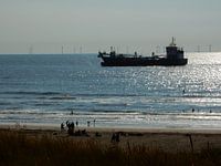 Schip aan strand