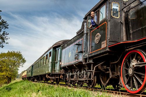 Stoomtrein in de buurt van Wijlre