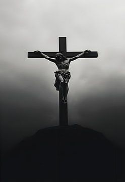 Jezus Balck Kruis van Art Kingdom