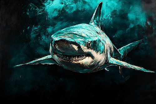 Haai in turquoise water