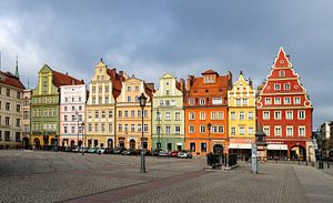 De beaux bâtiments sur la place Rynek à Wrocław, en Pologne 8/8