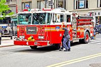 Camion de pompiers de Manhattan New York